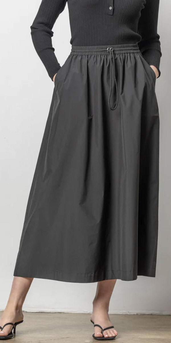 Lilla P Nylon Maxi Skirt