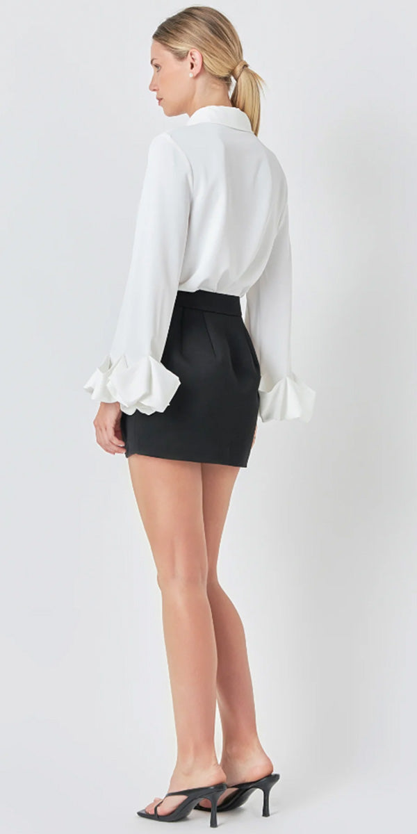 English Factory Satin Mini Skirt