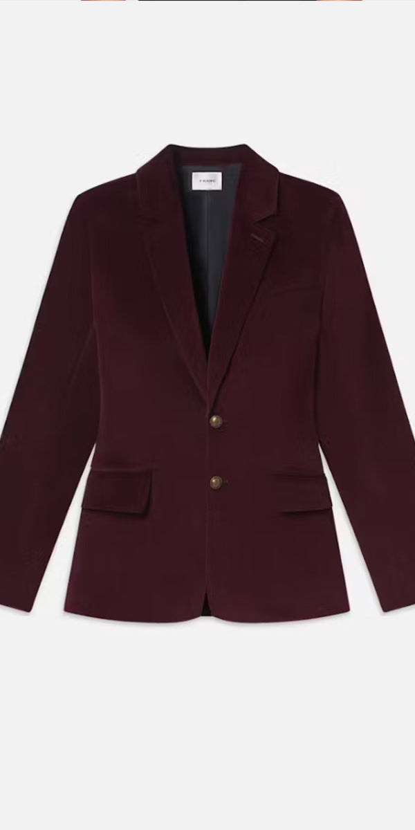 FRAME Everyday Velvet Blazer