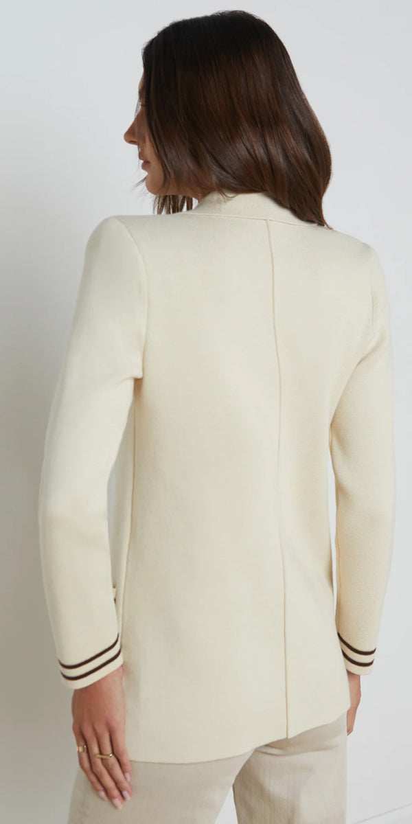 L'AGENCE Eileen Boyfriend Knit Blazer