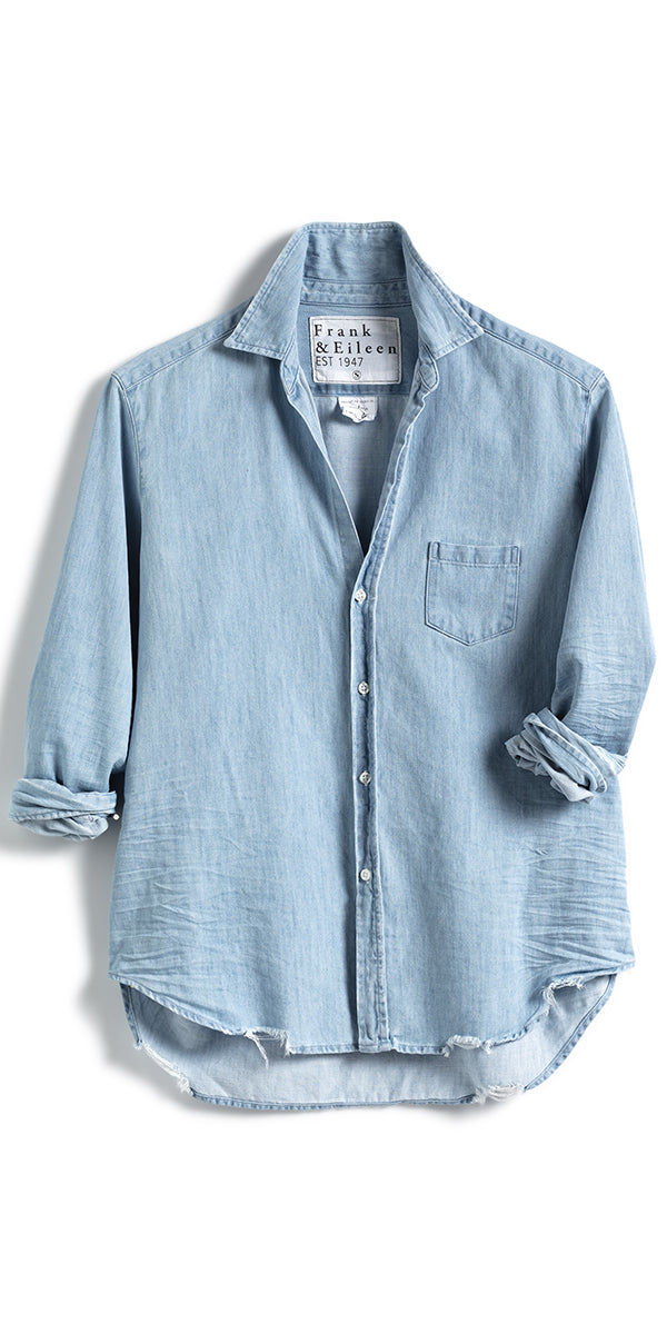 Frank & Eileen Relaxed Button-up Shirt Classic Blue