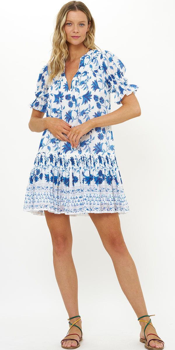 Oliphant Smocked Drop Mini Dress