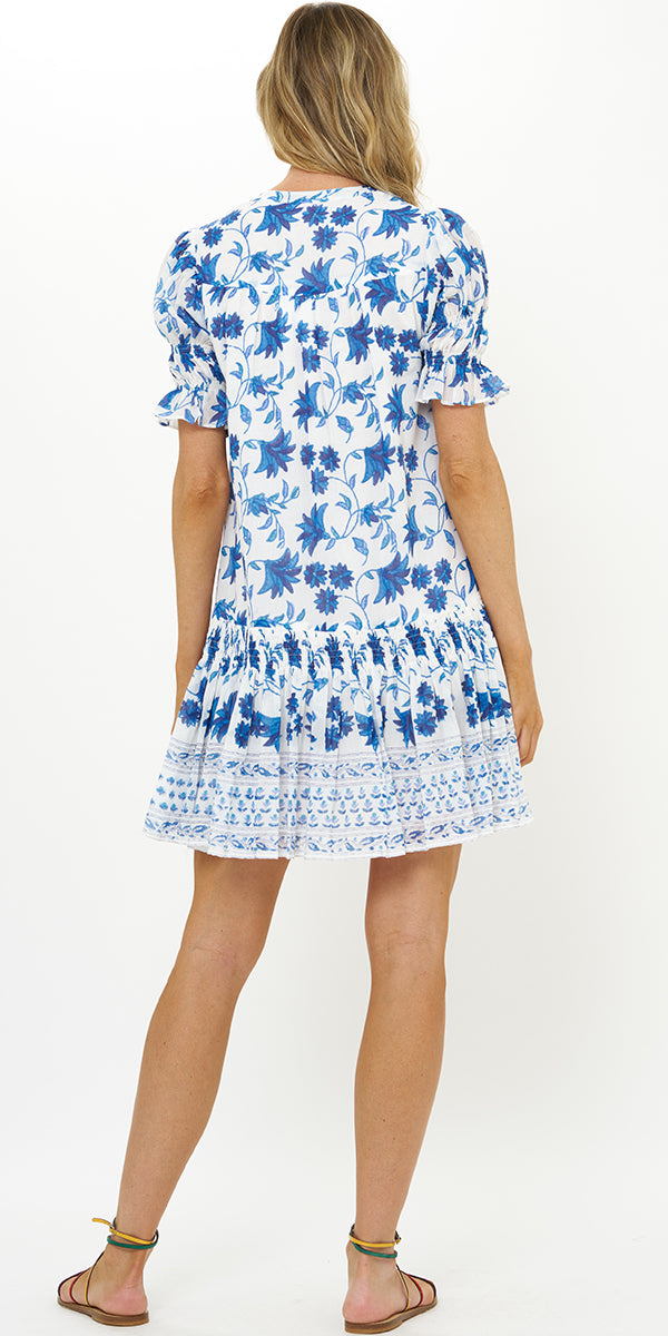 Oliphant Smocked Drop Mini Dress