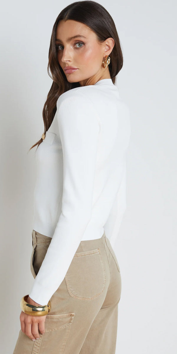 L'AGENCE Toulouse Crop Cardigan