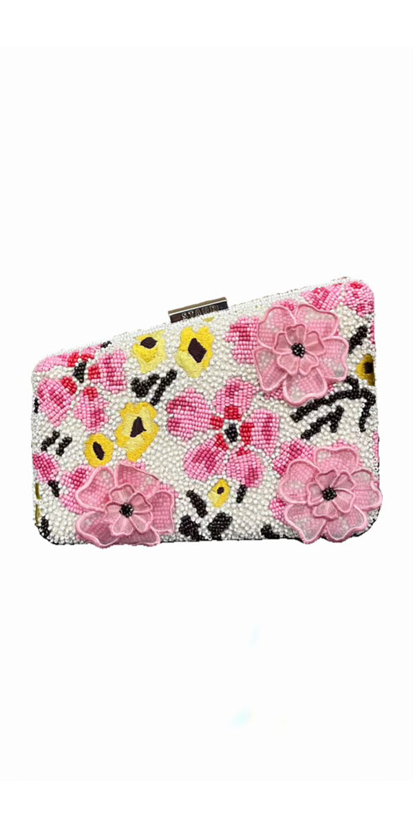 Staud Carmella Beaded Clutch