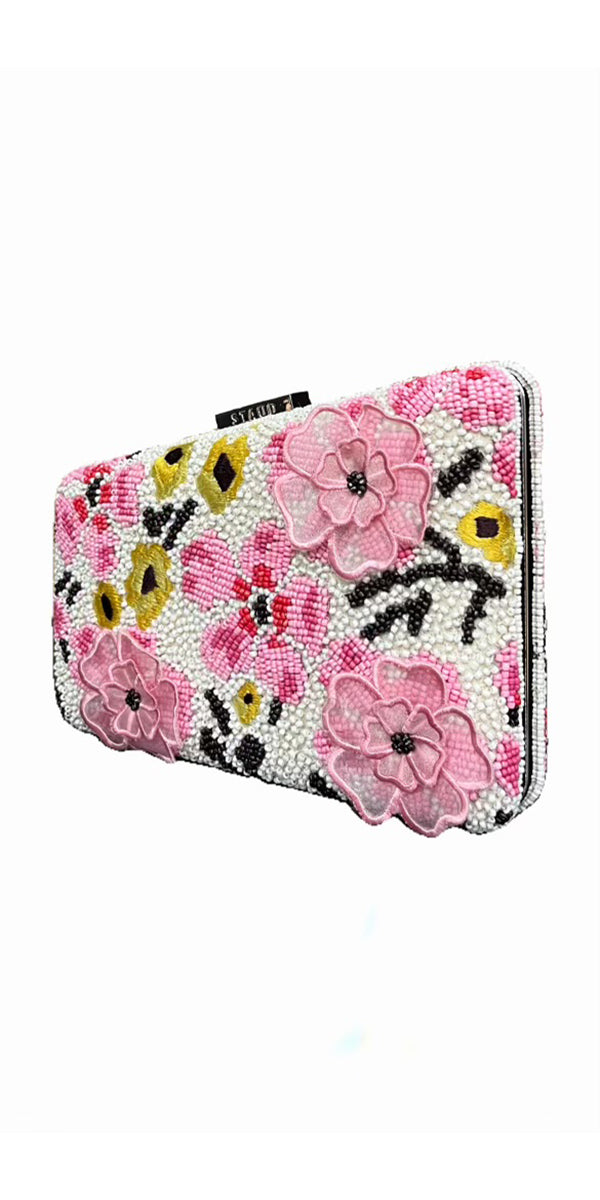 Staud Carmella Beaded Clutch