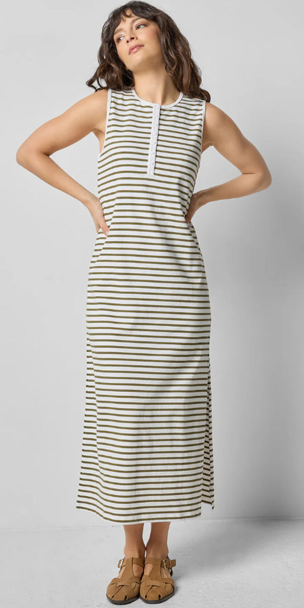 Lilla P Henley Maxi Dress