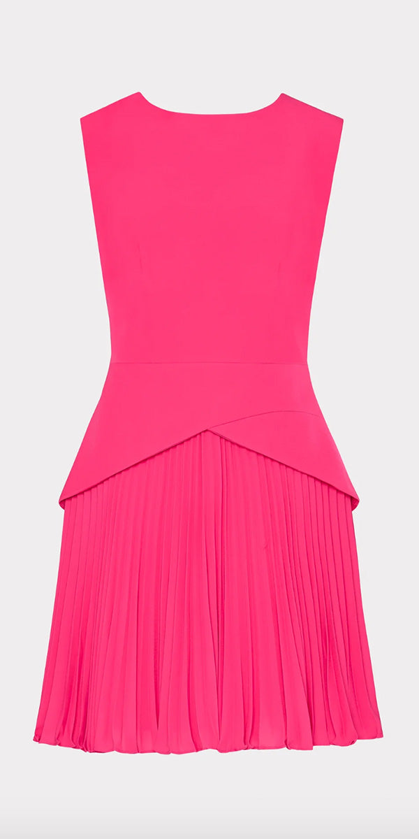 Milly Haddy Pleat Mini Dress