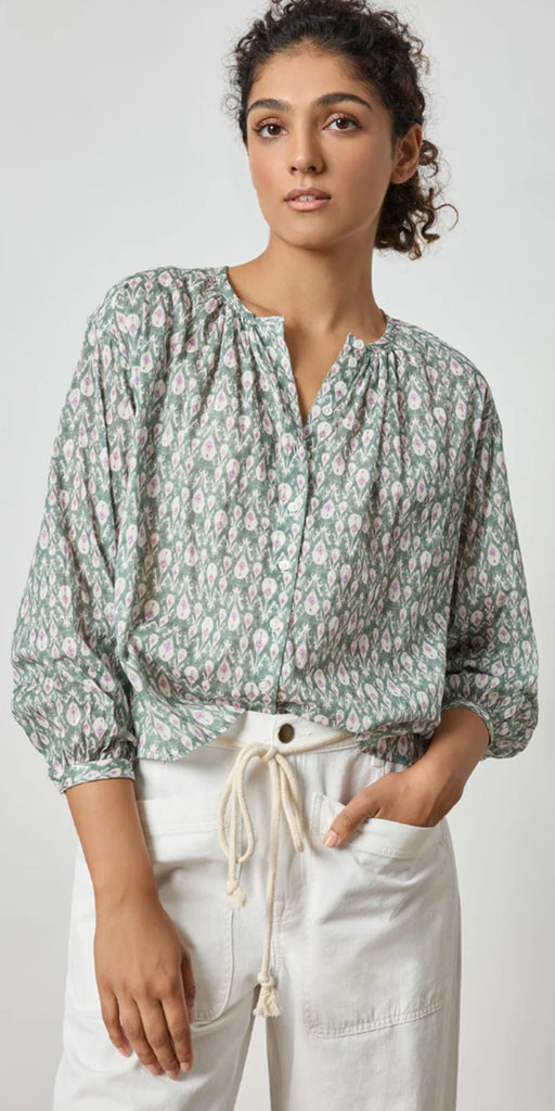 Lilla P Shirred Blouse