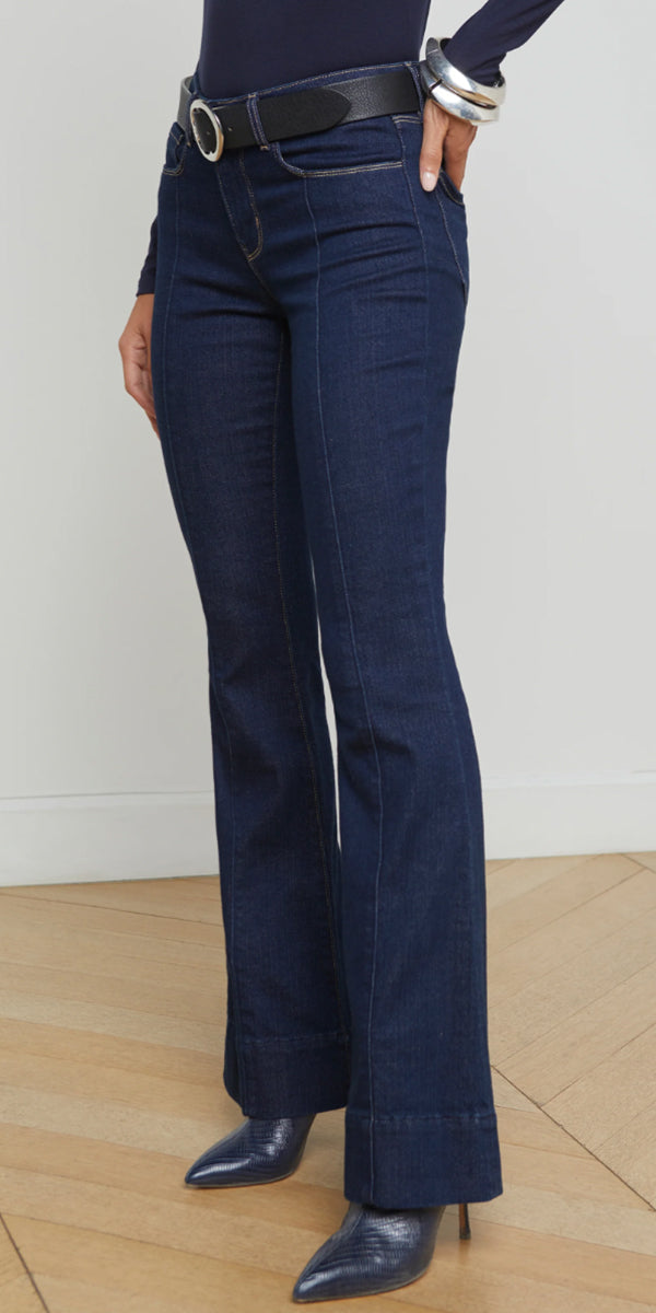 L'AGENCE Lenora Seamed Flare Jean