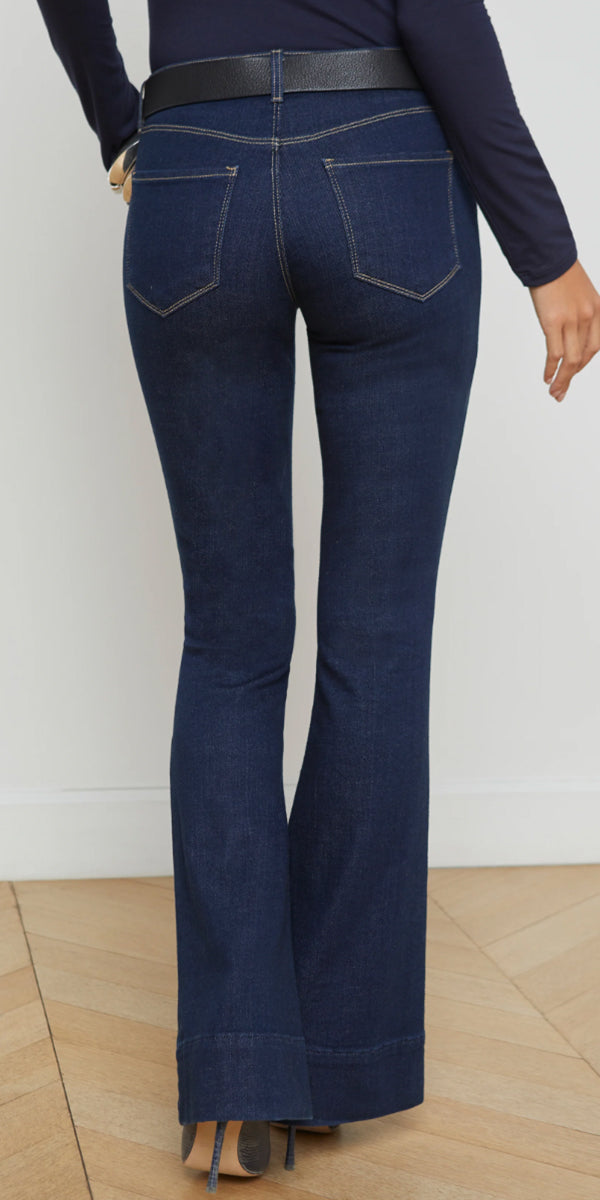 L'AGENCE Lenora Seamed Flare Jean