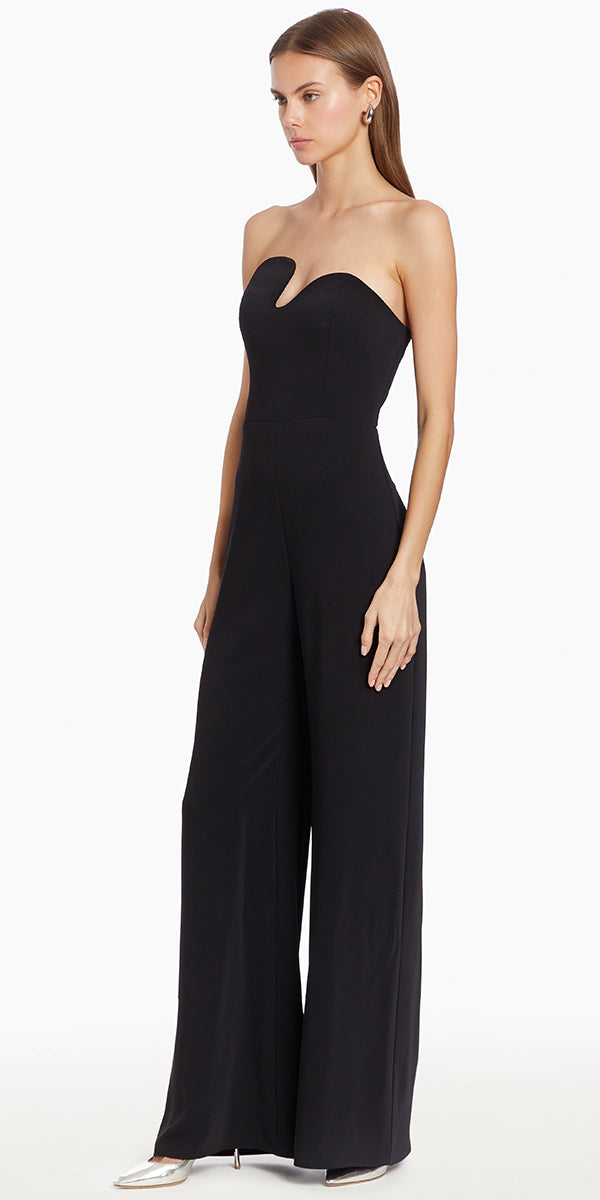 Amanda Uprichard Strapless Puzzle Jumpsuit