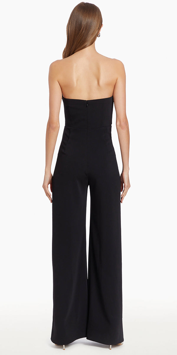 Amanda Uprichard Strapless Puzzle Jumpsuit