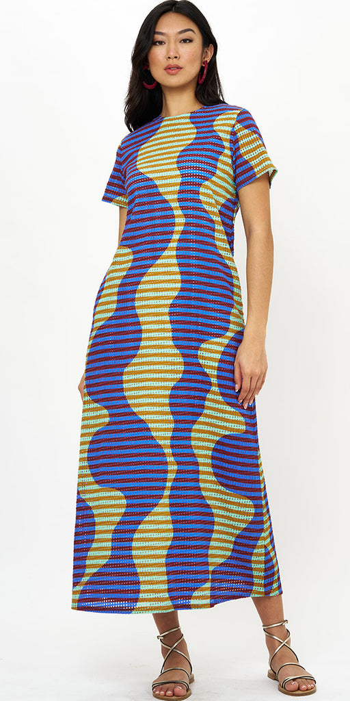 Oliphant Short Sleeve Shift Maxi