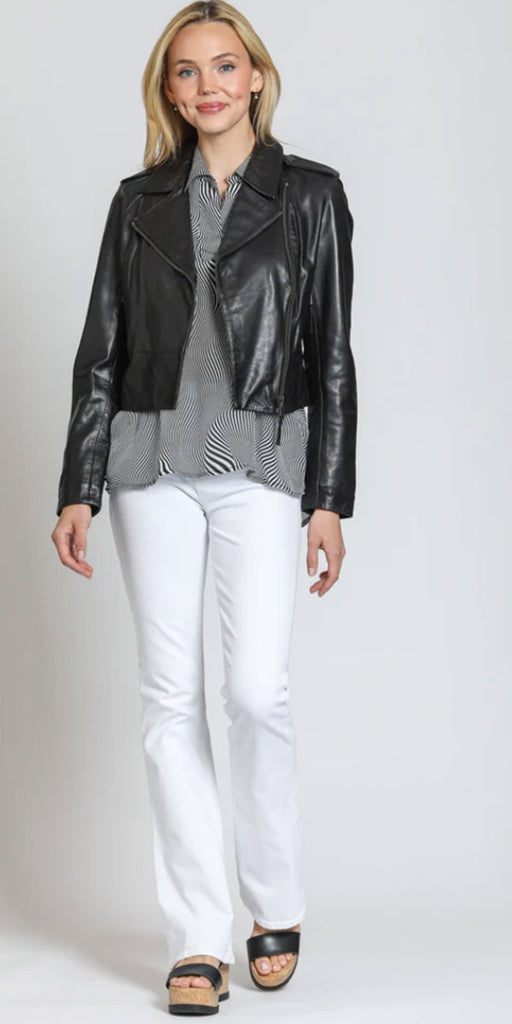 11 Uptown Crop Moto Jacket