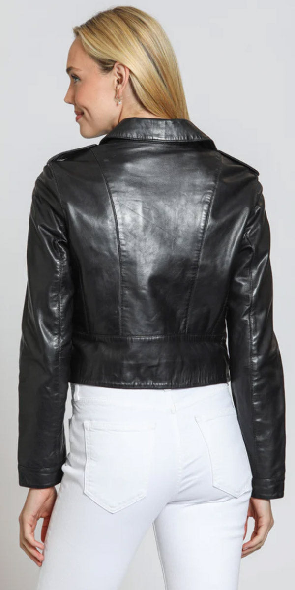 11 Uptown Crop Moto Jacket