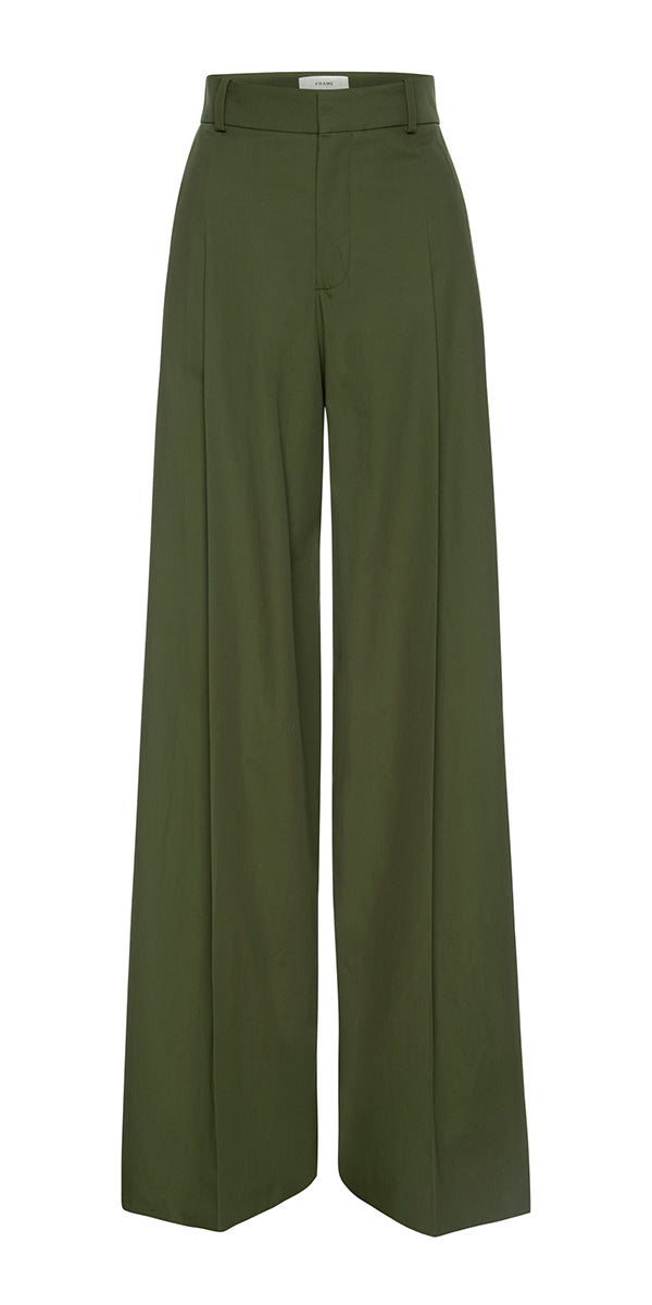 FRAME Pleated Wide Leg Pant