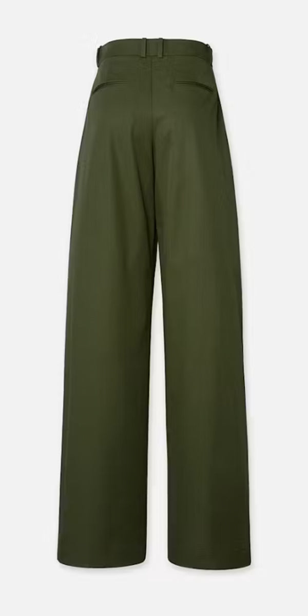 FRAME Pleated Wide Leg Pant