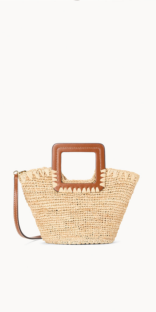 Staud Shirley Raffia Mini Bucket