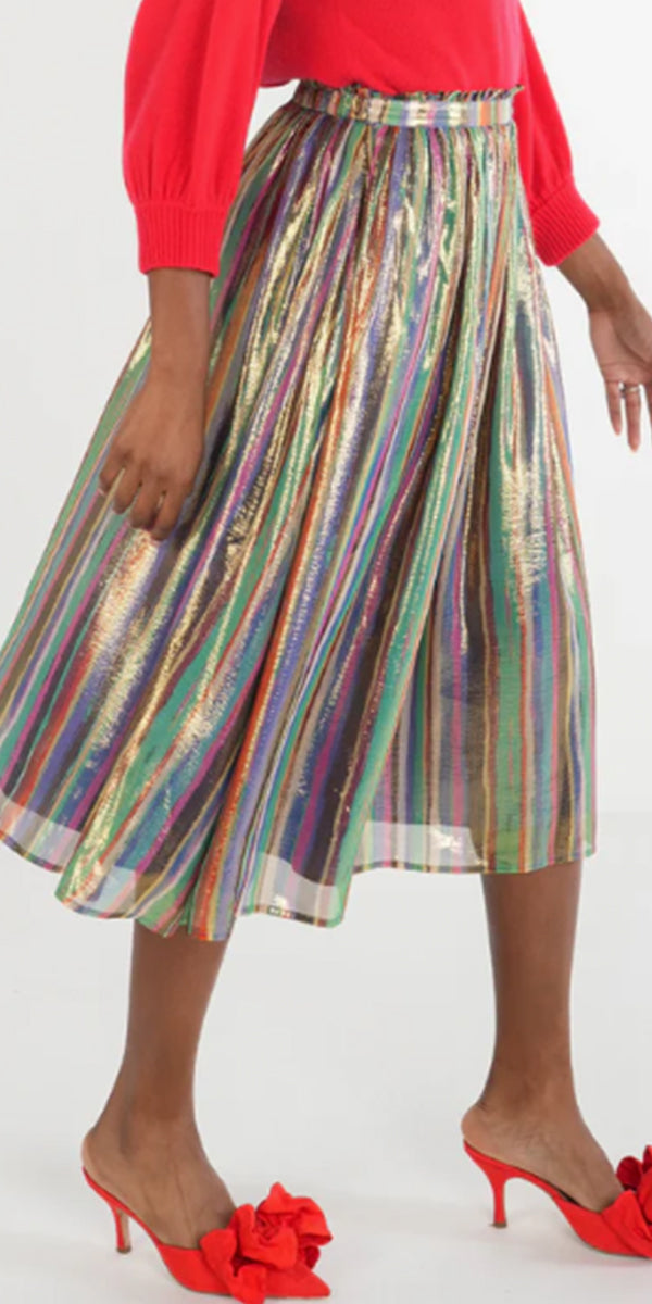 Emily McCarthy Pleated Midi Skirt