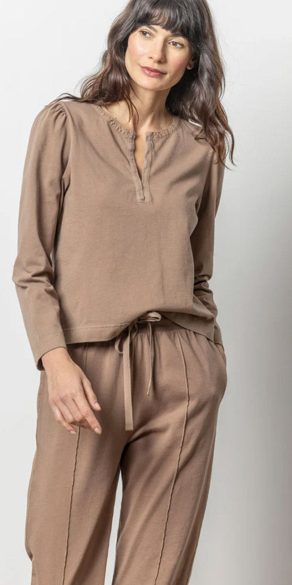 Lilla P Split Neck Hook & Eye Top