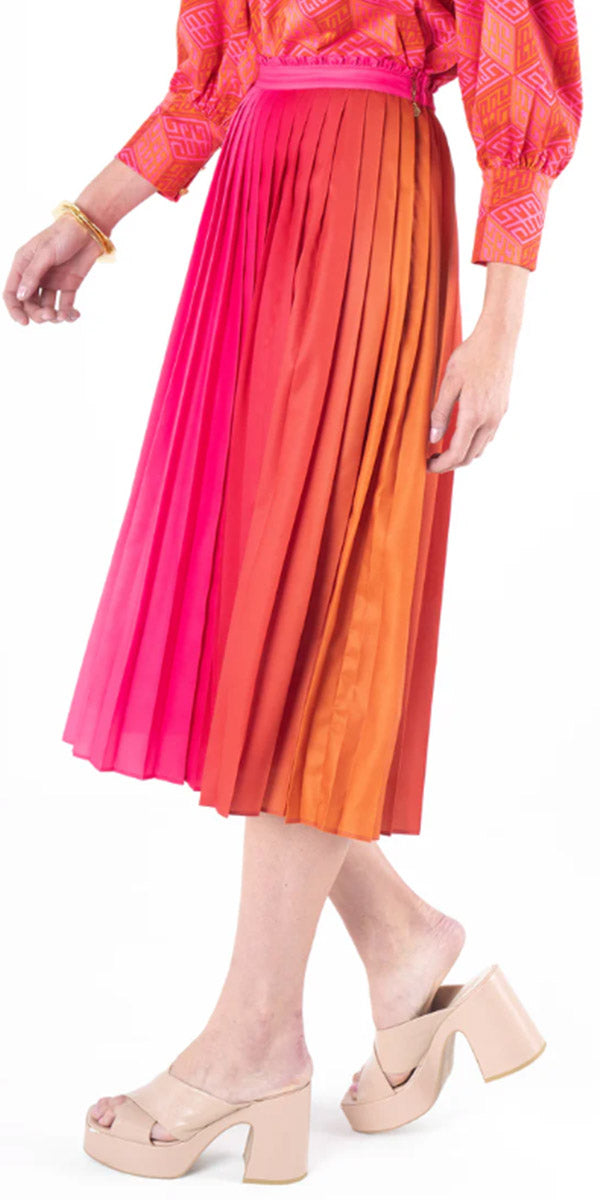 Emily McCarthy Pleated Midi Skirt