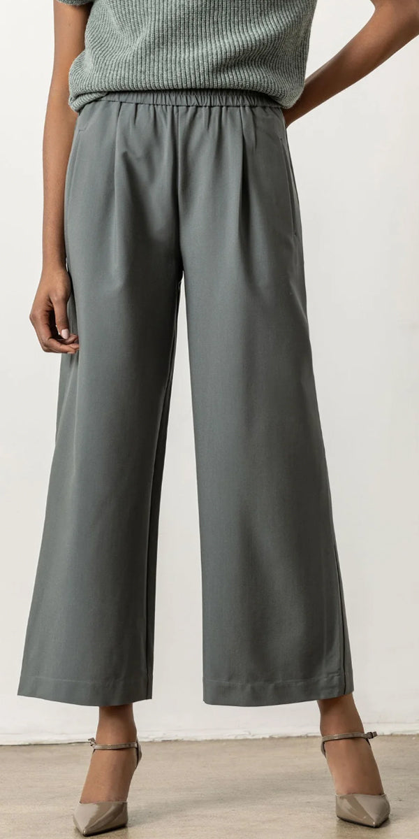 Lilla P Wide Leg Pull On Pant