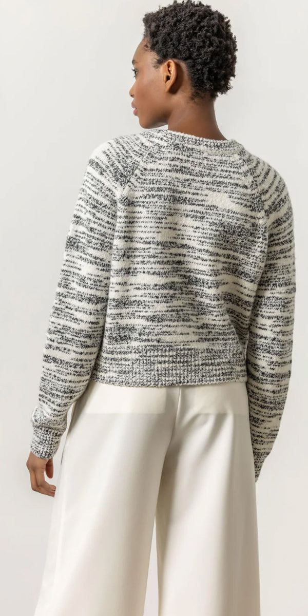 Lilla P Ribbed Neck Raglan Sweater