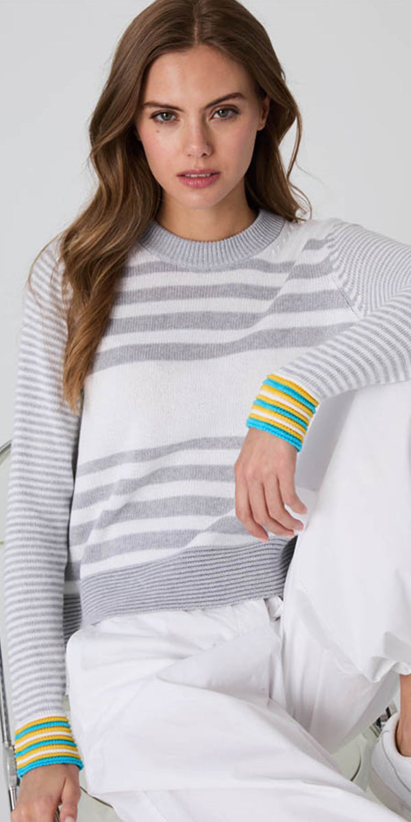 Autumn Cashmere Boxy Stripe Sweater