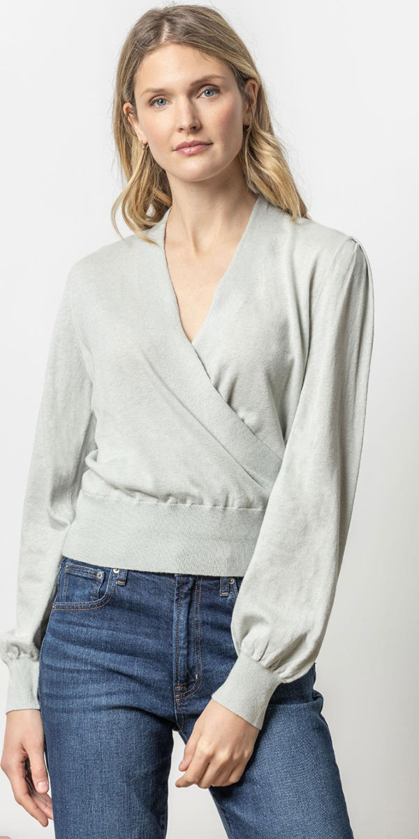 Lilla P LS Surplice Sweater