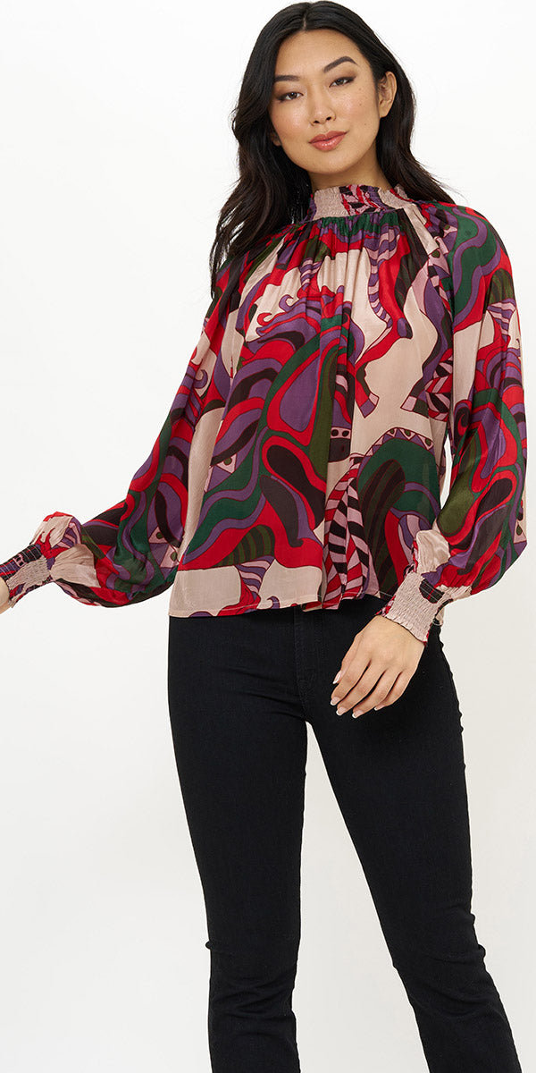 Oliphant High Neck Blouse