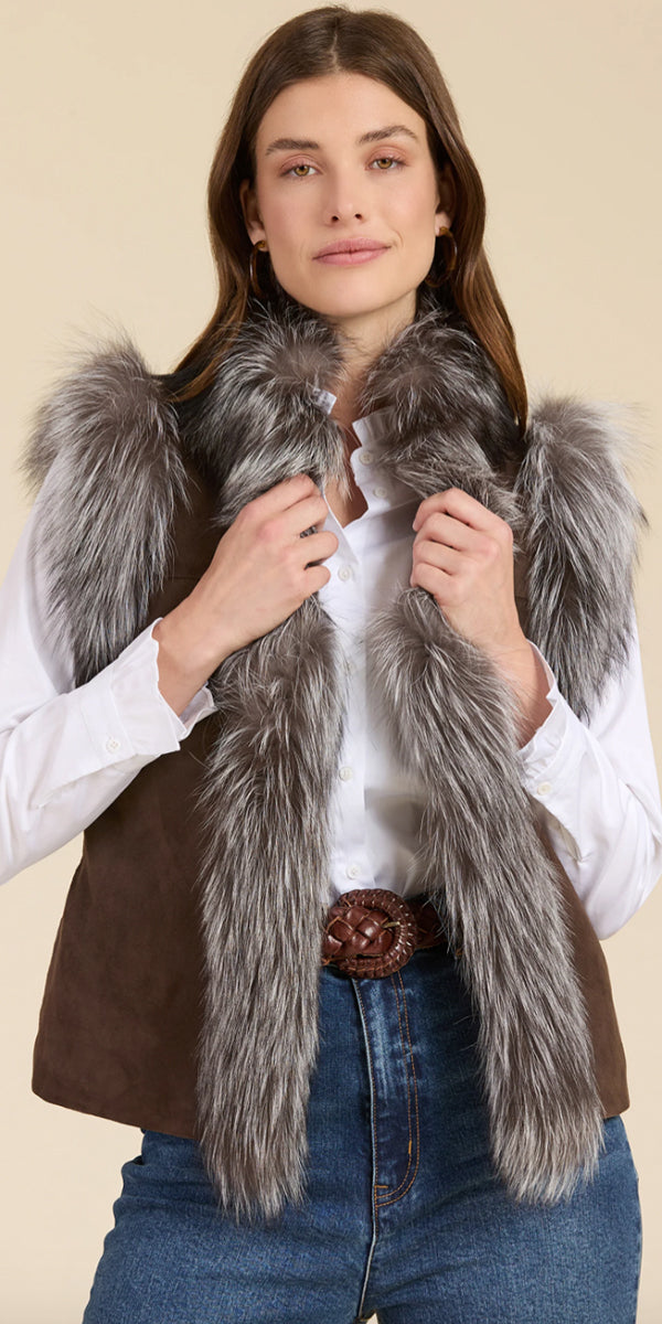 Tyler Boe Fur Suede Vest