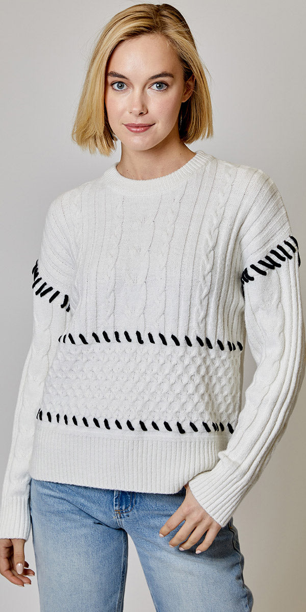 Design History Whipstitch Sweater