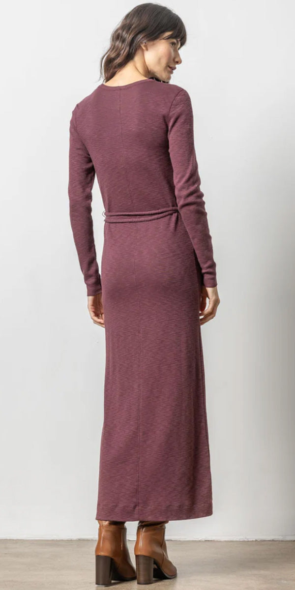 Lilla P Belted Maxi Column Dress