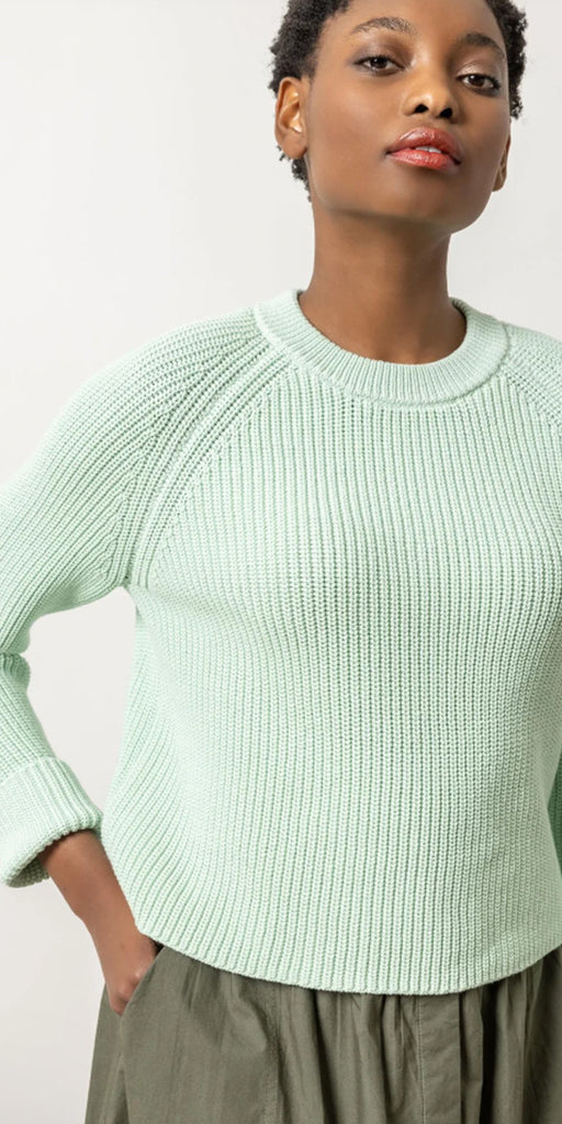 Lilla P Zip Back Raglan Sweater